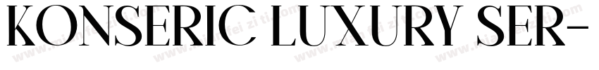 Konseric Luxury Ser字体转换
